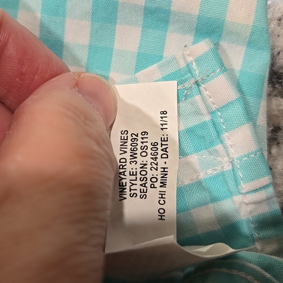 VINEYARD VINES BOY'S "WHALE SHIRT" BUTTON DOWN LONG SLEEVE GINGHAM  SIZE SMALL.. - Picture 6 of 11